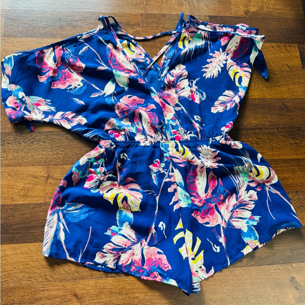 She + Sky Navy Floral Dress
